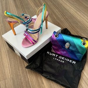 Kurt Geiger London handbag and shoes size 7